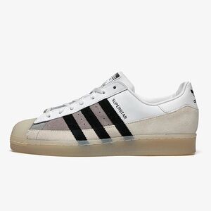 Size 7M /8W adidas Superstar 'White Light Charcoal' FX5565